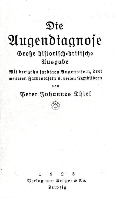 Title page of Die Augendiagnose