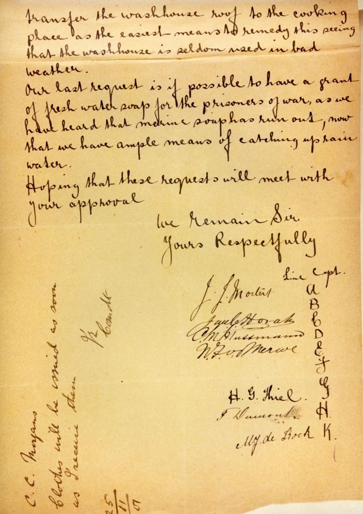 letter to Major Elkington